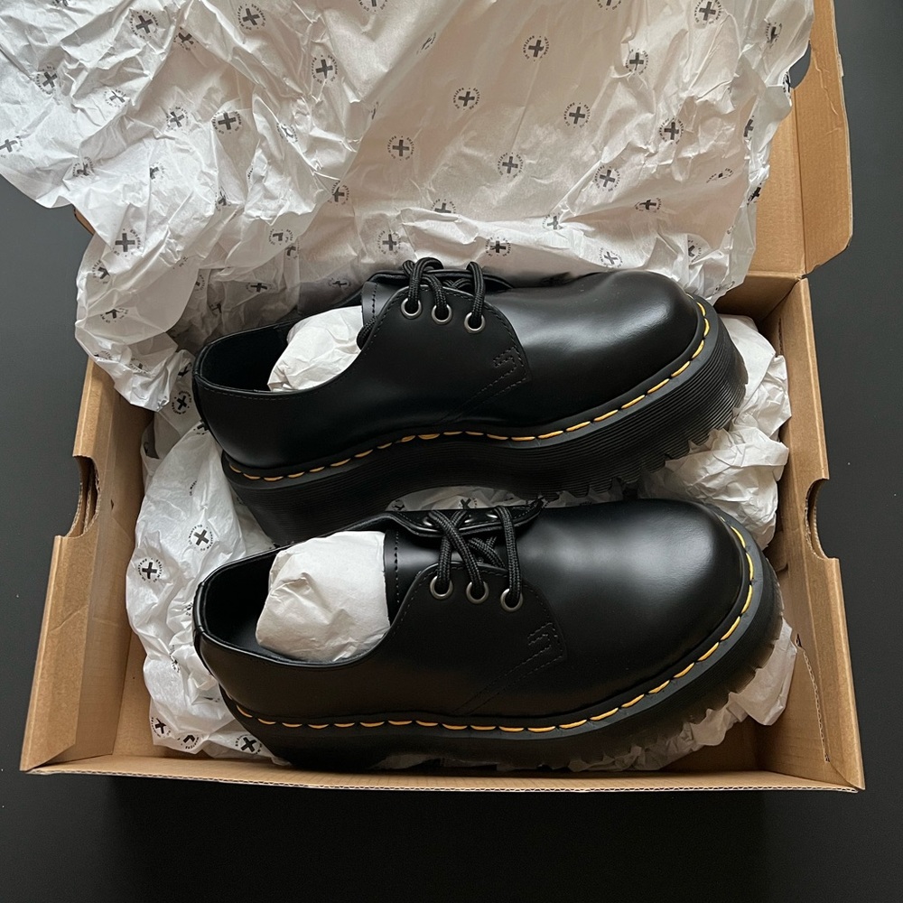 Dr.Martens 1461 Smooth Leather Platform Shoes size 6